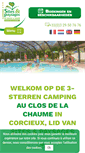 Mobile Screenshot of camping-closdelachaume.nl