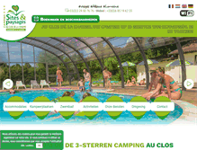 Tablet Screenshot of camping-closdelachaume.nl