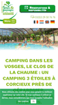 Mobile Screenshot of camping-closdelachaume.com